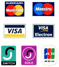 All major credit and debit cards accepted