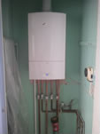 Boiler Installation with Old Controls Left for Customers Operational Comfort